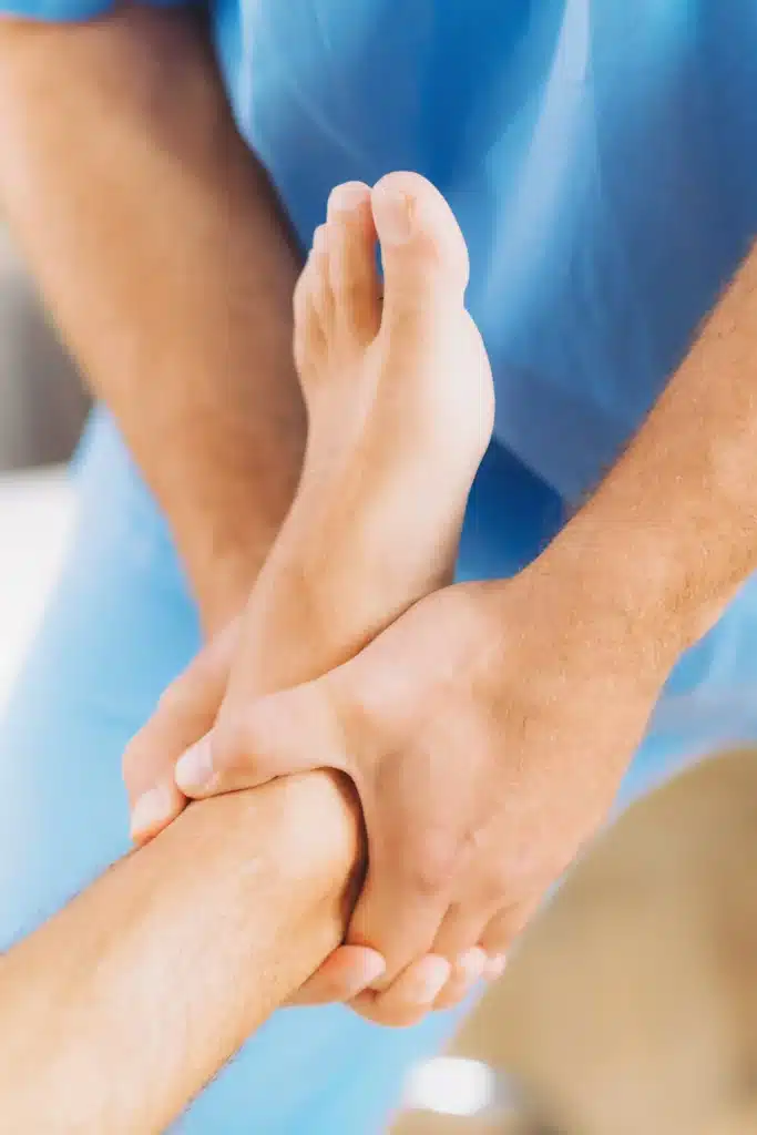 chiropractic foot adjustment